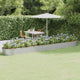 VIDAXL -Planungsbox 544x100x36 cm Pulver -Stahl Silber gefärbt
