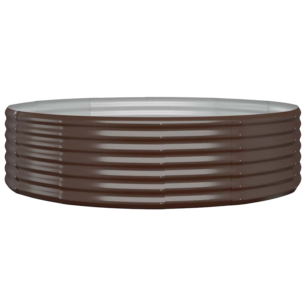 Vidaxx Pflanzgefäß 140x140x36 cm verzinkter Stahl braun