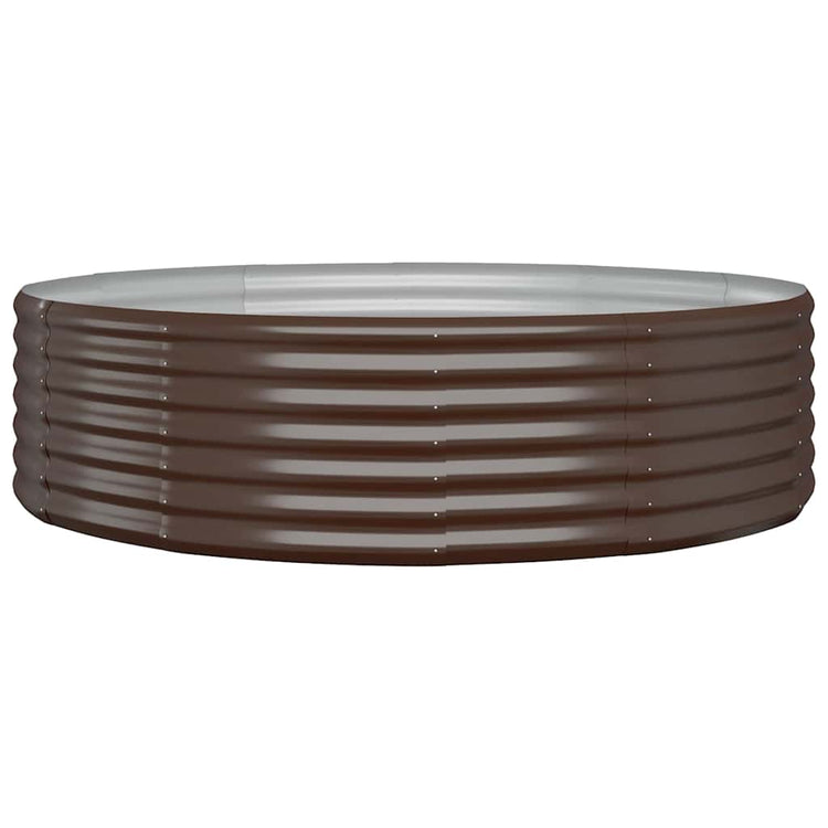 Vidaxx Pflanzgefäß 140x140x36 cm verzinkter Stahl braun