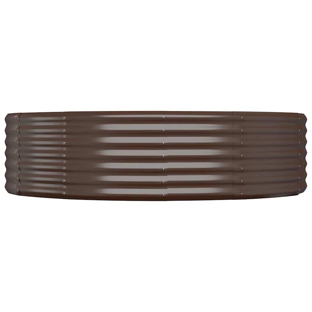 Vidaxx Pflanzgefäß 140x140x36 cm verzinkter Stahl braun