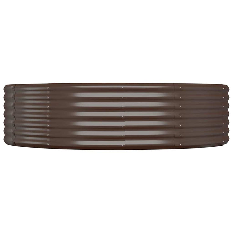 Vidaxx Pflanzgefäß 140x140x36 cm verzinkter Stahl braun