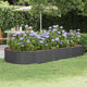 Vidaxx erhöhte Gartenbox aus verzinktem Stahl 296x140x36 cm Anthrazit
