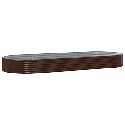 Vidaxx Pflanzgefäß 373x140x36 cm verzinkter Stahl braun