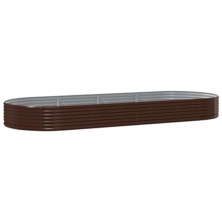 Vidaxx Pflanzgefäß 373x140x36 cm verzinkter Stahl braun