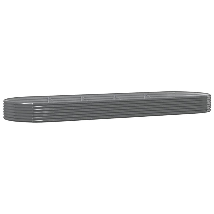 VIDAXL -Planungsbox 450x140x36 cm Pulver -Stahl grau