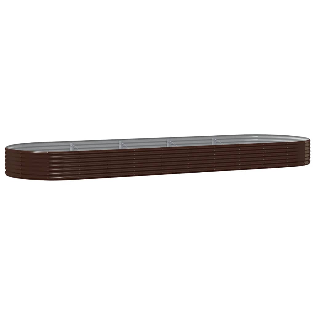Vidaxx Pflanzgefäß 450x140x36 cm verzinkter Stahl braun