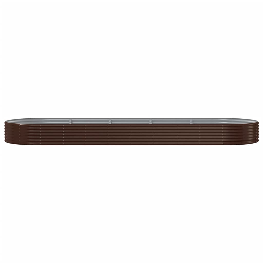 Vidaxx Pflanzgefäß 450x140x36 cm verzinkter Stahl braun