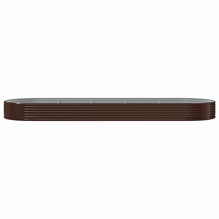Vidaxx Pflanzgefäß 450x140x36 cm verzinkter Stahl braun