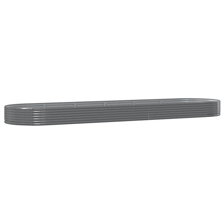 VIDAXL -Planungsbox 523x140x36 cm Pulver -Stahlgrau grau