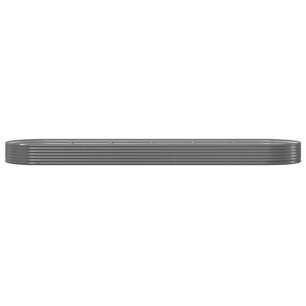 VIDAXL -Planungsbox 523x140x36 cm Pulver -Stahlgrau grau