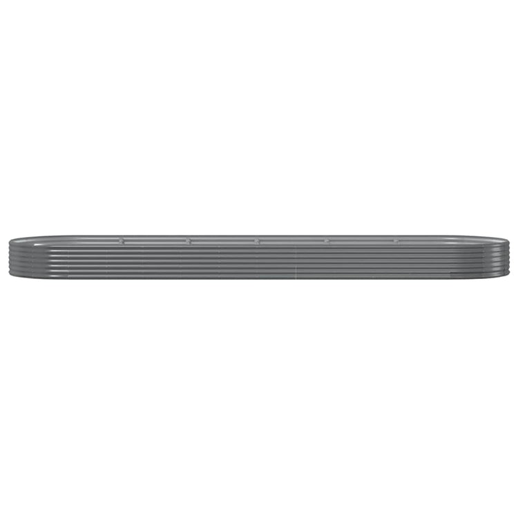 VIDAXL -Planungsbox 523x140x36 cm Pulver -Stahlgrau grau