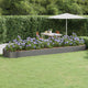 VIDAXL -Planungsbox 523x140x36 cm Pulver -Stahlgrau grau