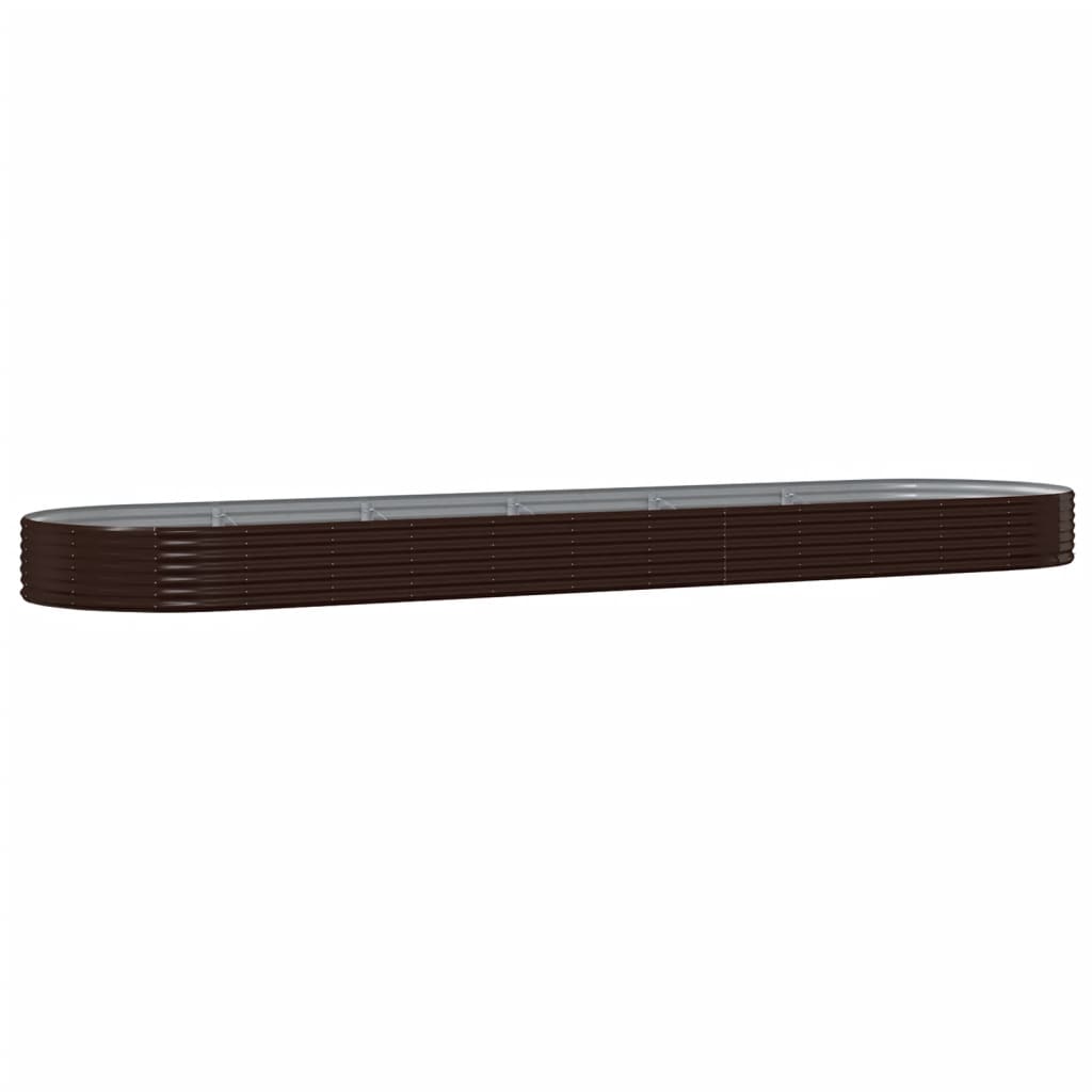 VIDAXL -Planungsbox 523x140x36 cm Pulver -Stahlbraun