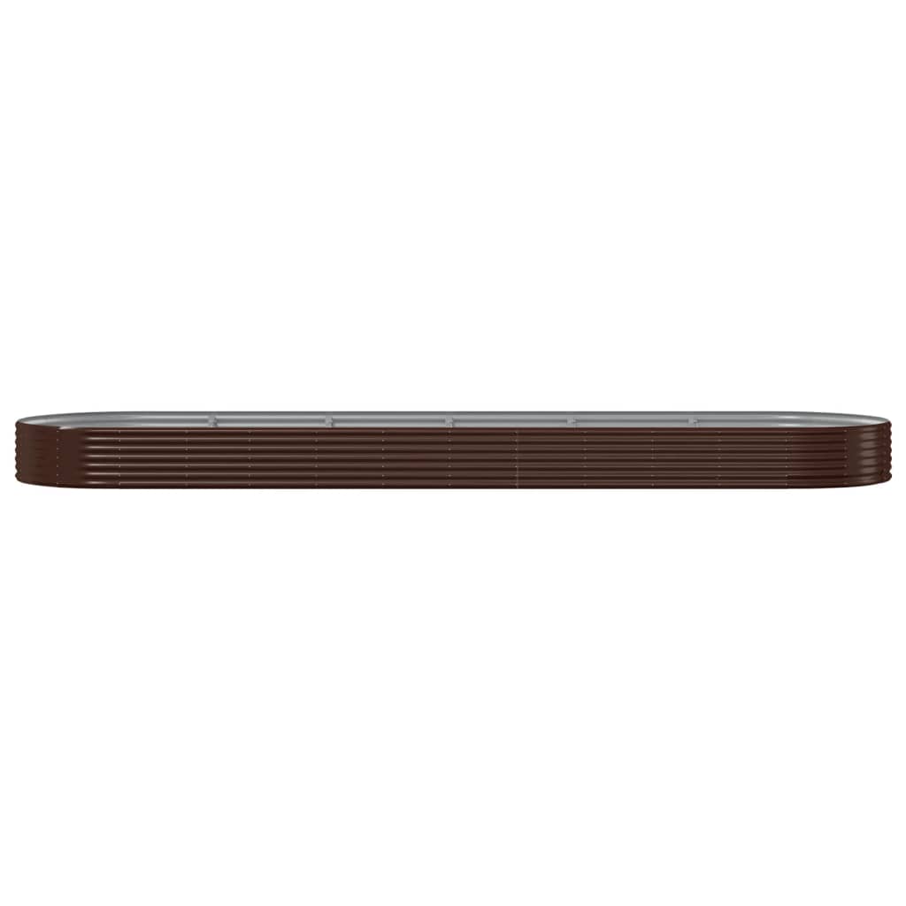 VIDAXL -Planungsbox 523x140x36 cm Pulver -Stahlbraun