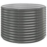 Vidaxx Pflanzgefäß 100x100x68 cm verzinkter Stahl grau - afbeelding 2