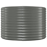 Vidaxx Pflanzgefäß 100x100x68 cm verzinkter Stahl grau - afbeelding 3