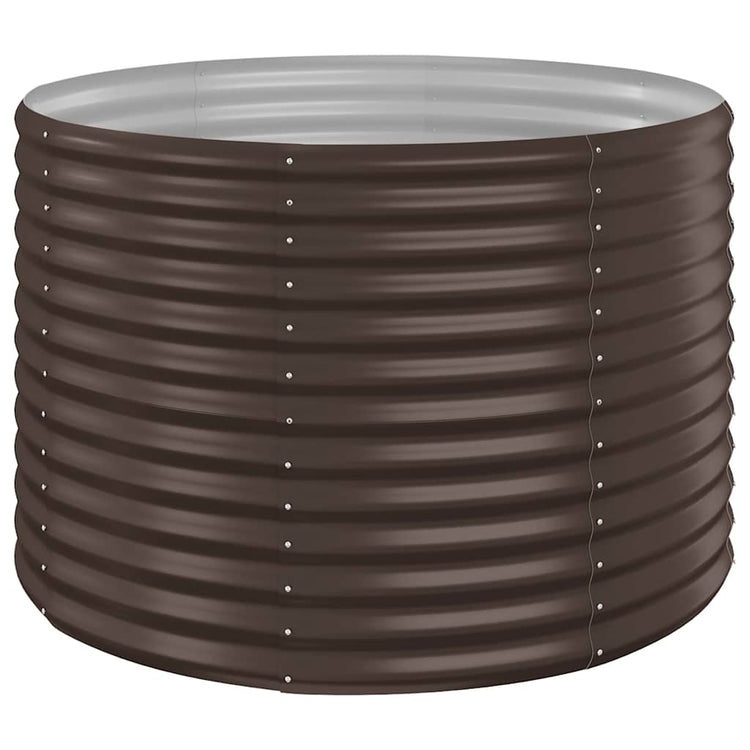 VIDAXL -Planungsbox 100x100x68 cm Pulver -Stahlbraun