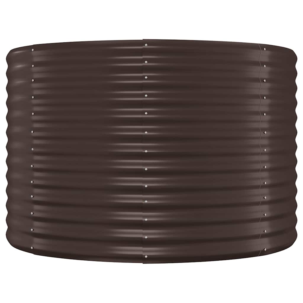 VIDAXL -Planungsbox 100x100x68 cm Pulver -Stahlbraun