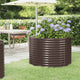VIDAXL -Planungsbox 100x100x68 cm Pulver -Stahlbraun