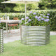 VIDAXL -Planungsbox 100x100x68 cm Pulver -bezogenes Stahl Silber gefärbt