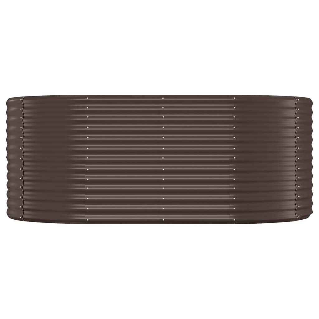 Vidaxx Pflanzgefäß 175x100x68 cm pulverbeschichteter Stahl braun