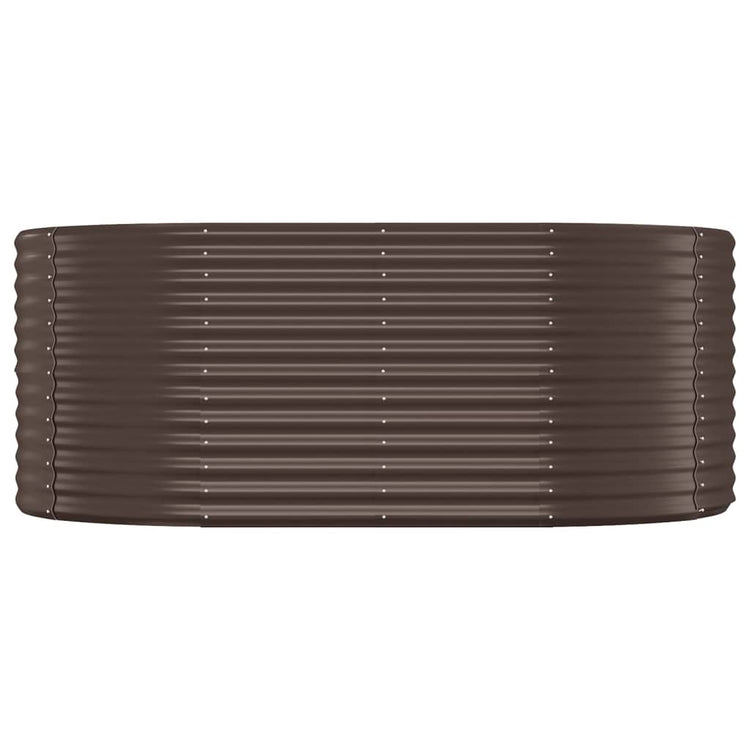 Vidaxx Pflanzgefäß 175x100x68 cm pulverbeschichteter Stahl braun