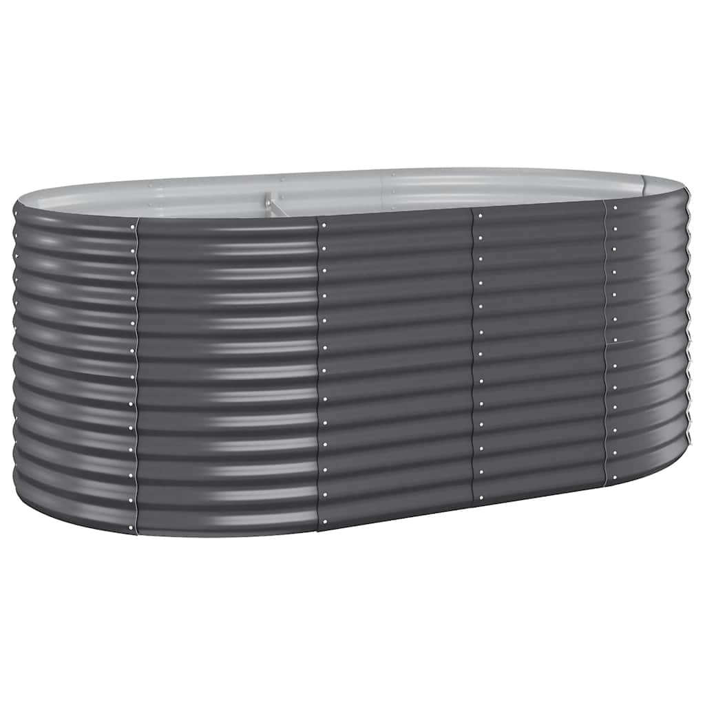 VIDAXL -Planungsbox 175x100x68 cm Pulver -beschichteter Stahl -Anthrazit -Verschärfen