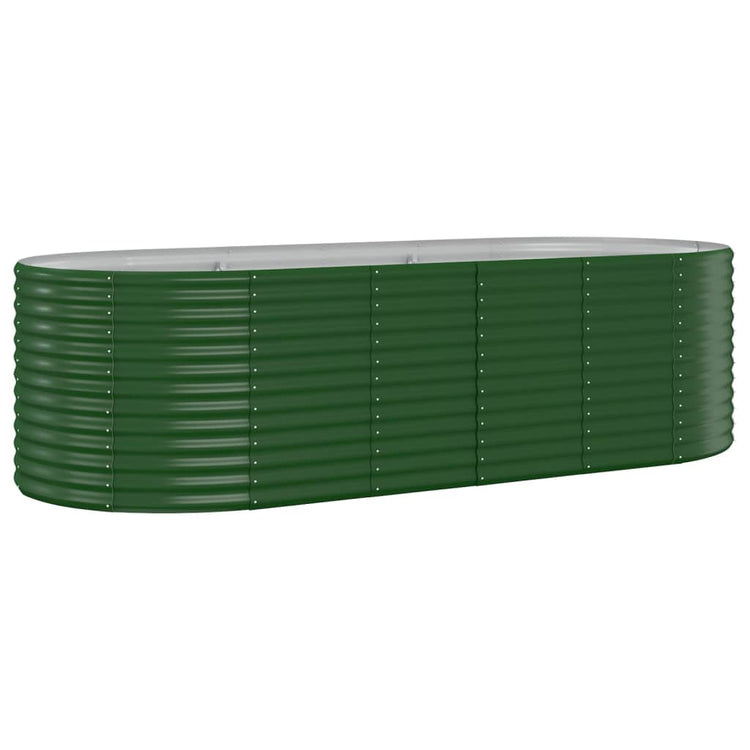 VIDAXL -Planungsbox 249x100x68 cm Pulver -Stahlgrün