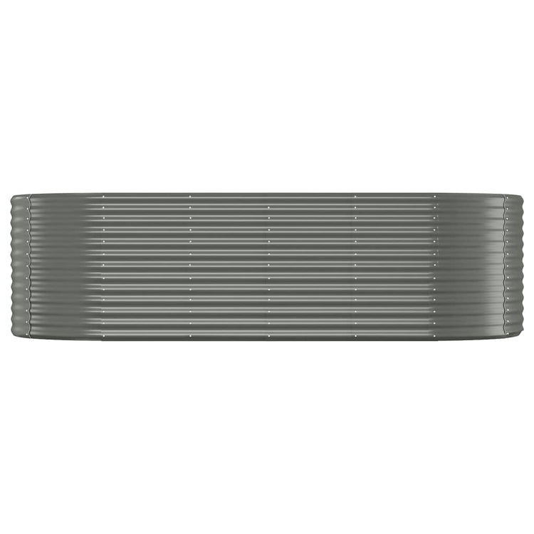 VIDAXL -Planungsbox 249x100x68 cm Pulver -Stahl grau
