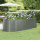VIDAXL -Planungsbox 249x100x68 cm Pulver -Stahl grau