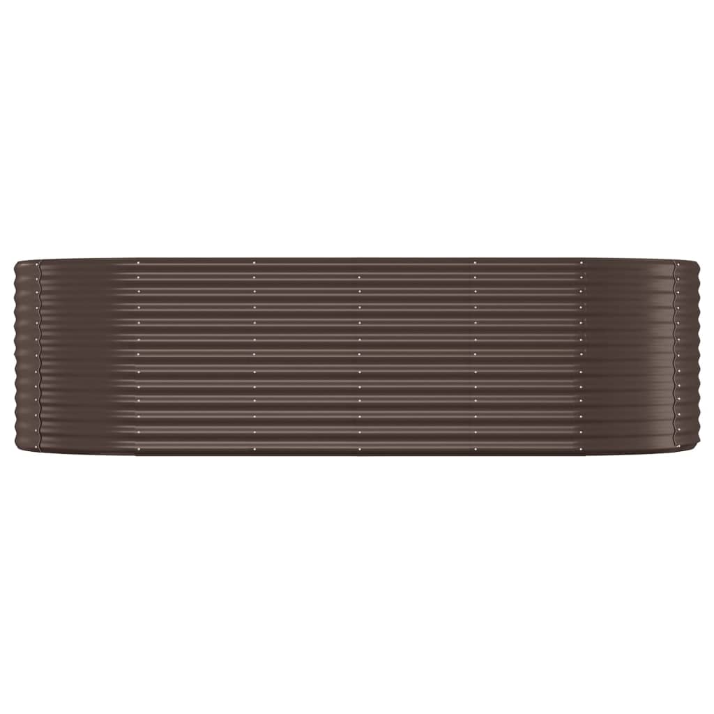 VIDAXL -Planungsbox 249x100x68 cm Pulver -bezogener Stahlbraun