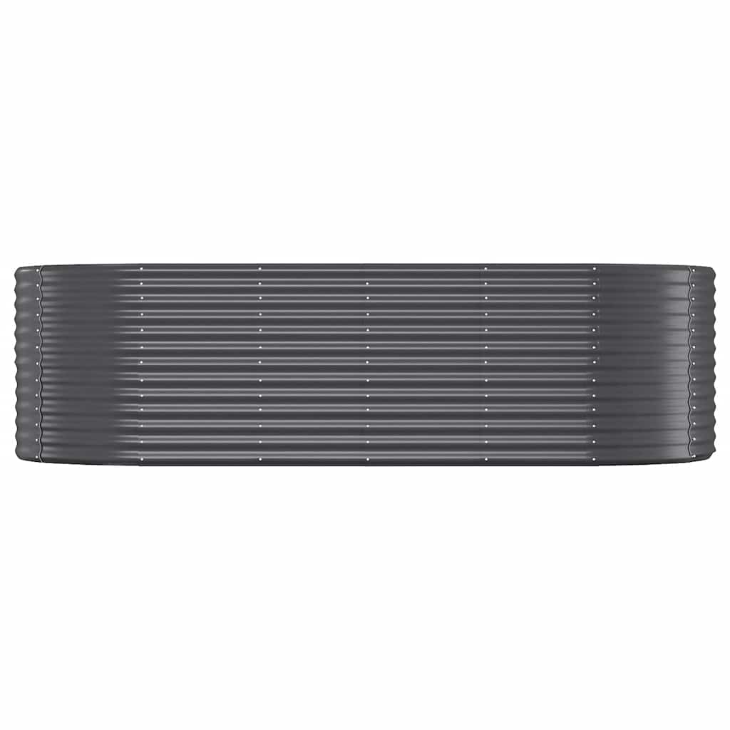 VIDAXL -Planungsbox 249x100x68 cm Pulver -beschichteter Stahl -Anthrazit -Verschärfen