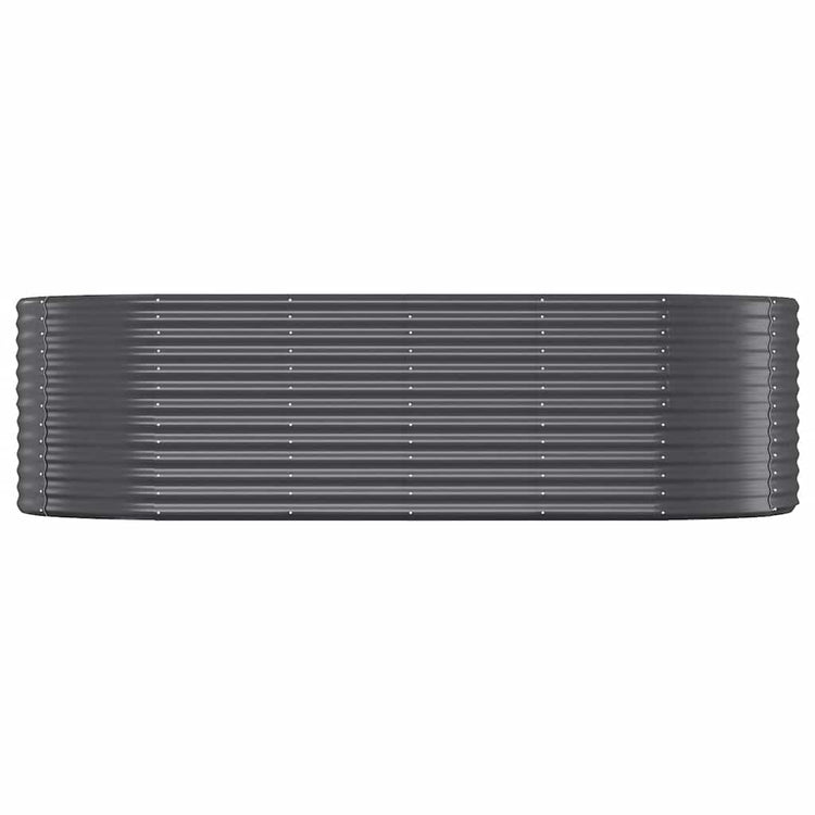 VIDAXL -Planungsbox 249x100x68 cm Pulver -beschichteter Stahl -Anthrazit -Verschärfen