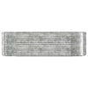 VIDAXL -Planungsbox 249x100x68 cm Pulver -bezogenes Stahl Silber gefärbt