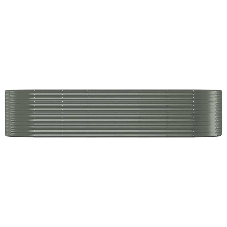 VIDAXL -Planungsbox 322x100x68 cm Pulver -Stahlgrau grau