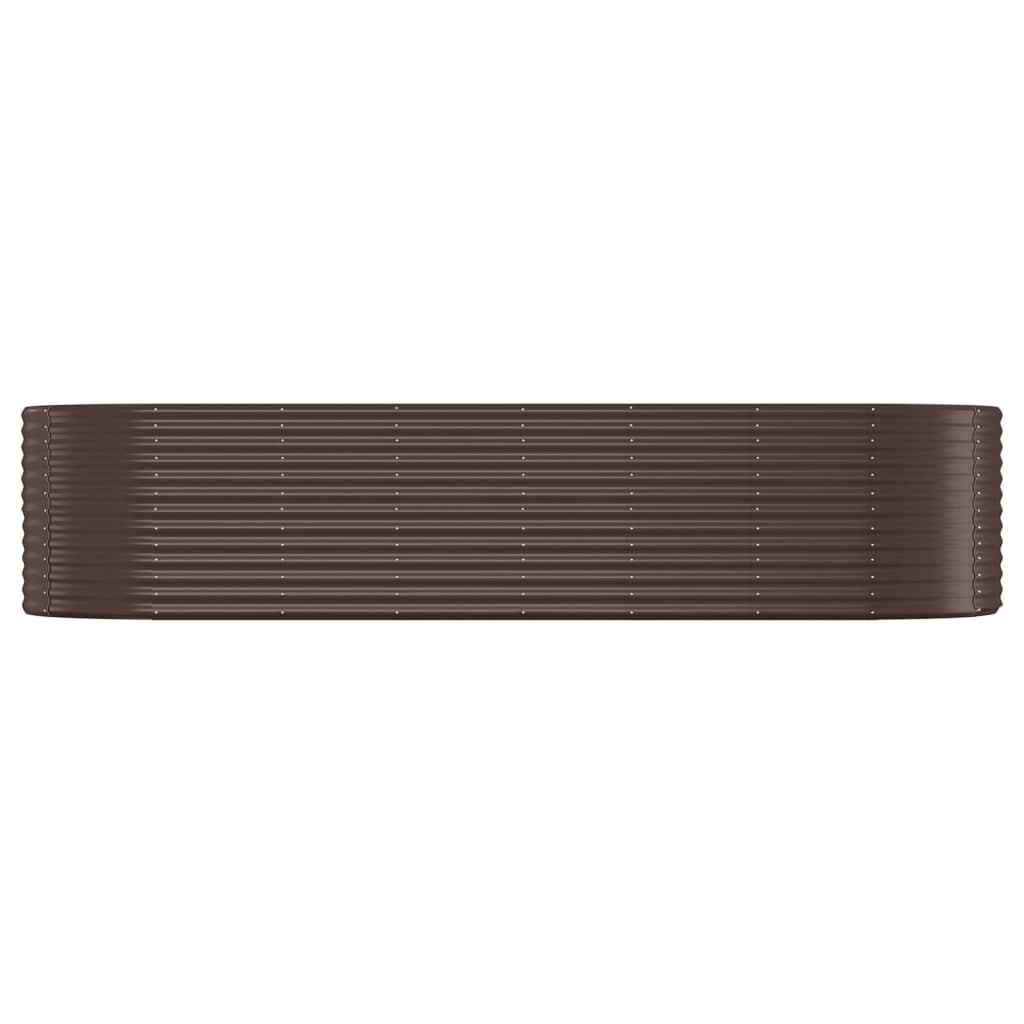 VIDAXL -Planungsbox 322x100x68 cm Pulver -Stahlbraun