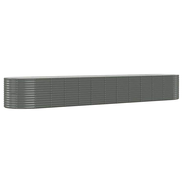 VIDAXL -Planungsbox 507x100x68 cm Pulver -Stahl grau