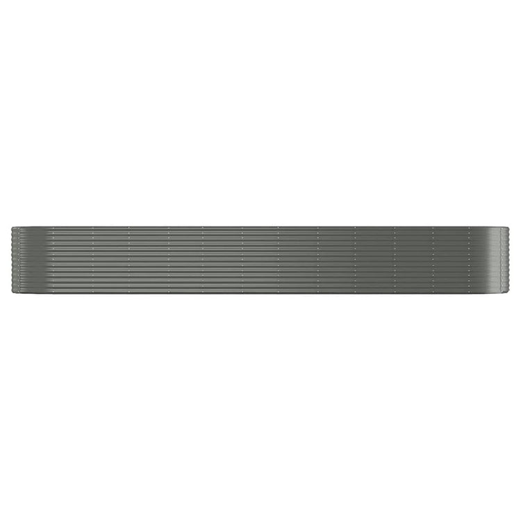 VIDAXL -Planungsbox 507x100x68 cm Pulver -Stahl grau