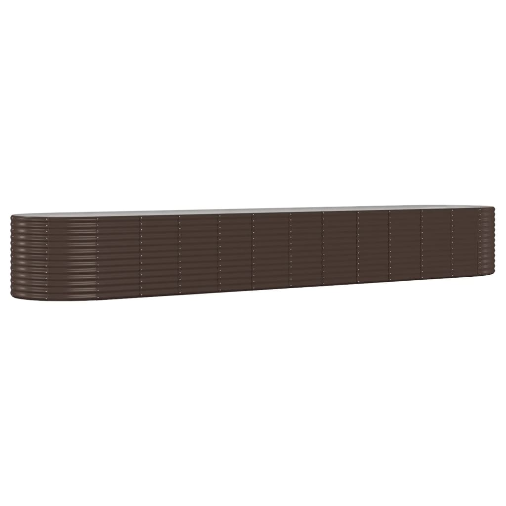 VIDAXL -Planungsbox 507x100x68 cm Pulver -Stahlbraun