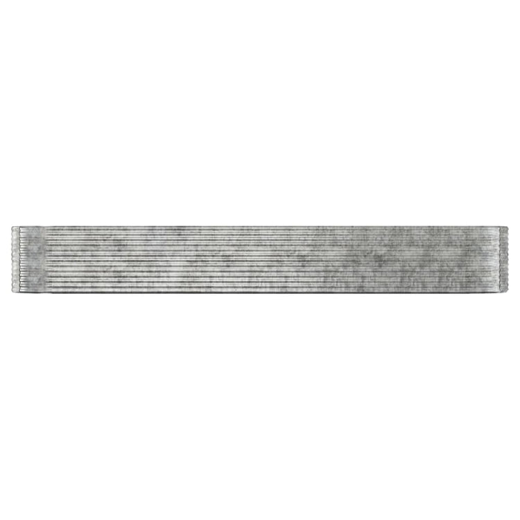 VIDAXL -Planungsbox 507x100x68 cm Pulver -Stahl Silber gefärbt
