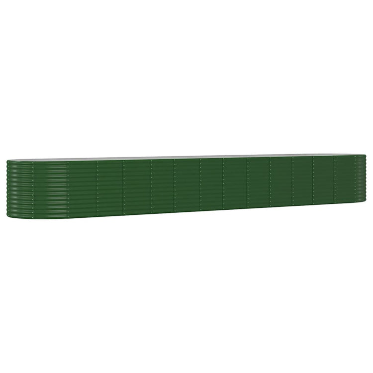 VIDAXL -Planungsbox 554x100x68 cm Pulver -Stahlgrün