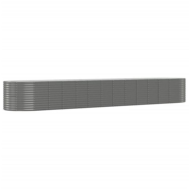 VIDAXL -Planungsbox 554x100x68 cm Pulver -Stahlgrau grau