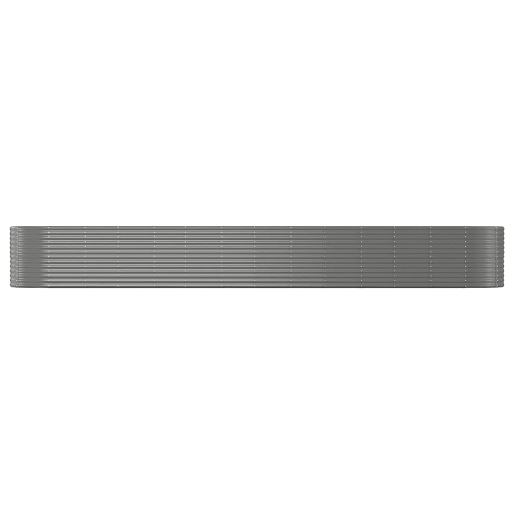 VIDAXL -Planungsbox 554x100x68 cm Pulver -Stahlgrau grau