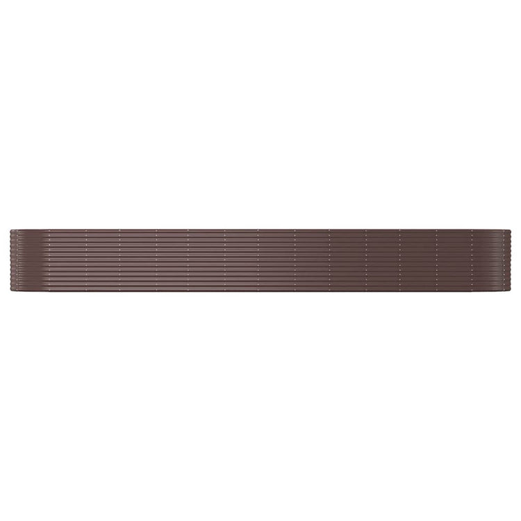 VIDAXL -Planungsbox 554x100x68 cm Pulver -bezogener Stahlbraun