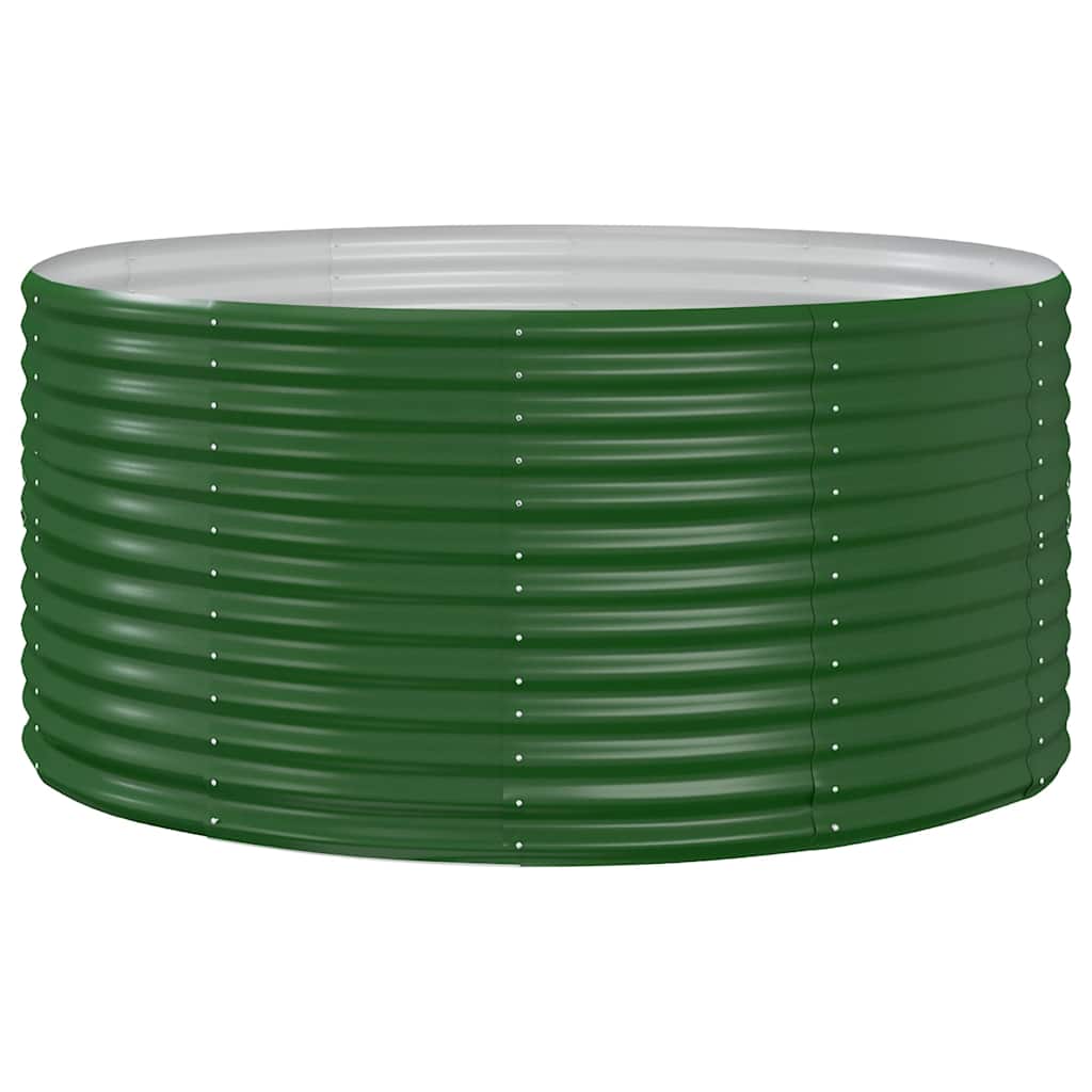 VIDAXL -Planungsbox 140x140x68 cm Pulver -Stahlgrün