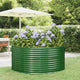 VIDAXL -Planungsbox 140x140x68 cm Pulver -Stahlgrün