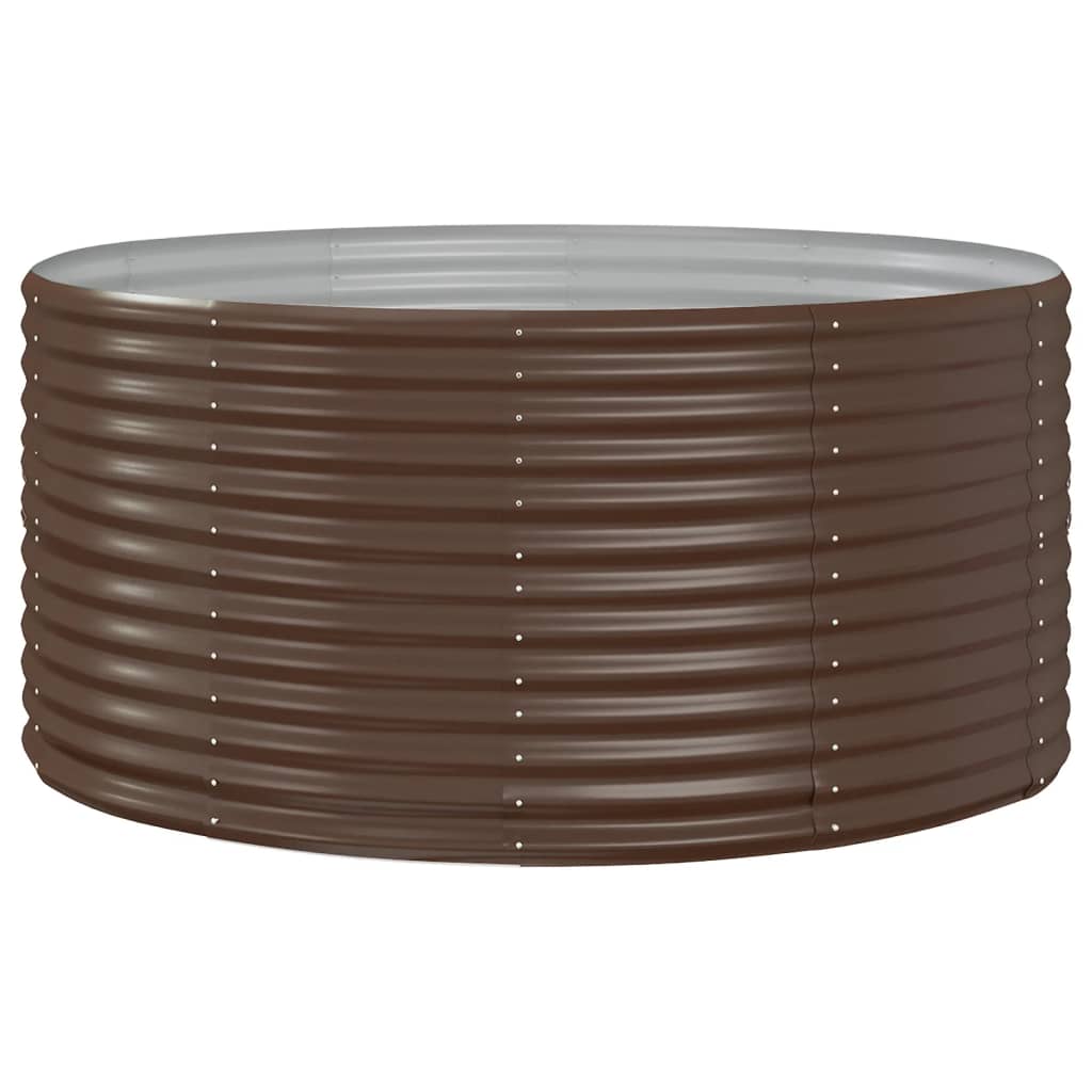 Vidaxx erhöhte Gartenbox braun 140x140x68 cm verzinkter Stahl