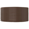 Vidaxx erhöhte Gartenbox braun 140x140x68 cm verzinkter Stahl