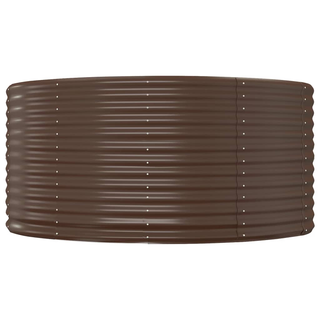 Vidaxx erhöhte Gartenbox braun 140x140x68 cm verzinkter Stahl