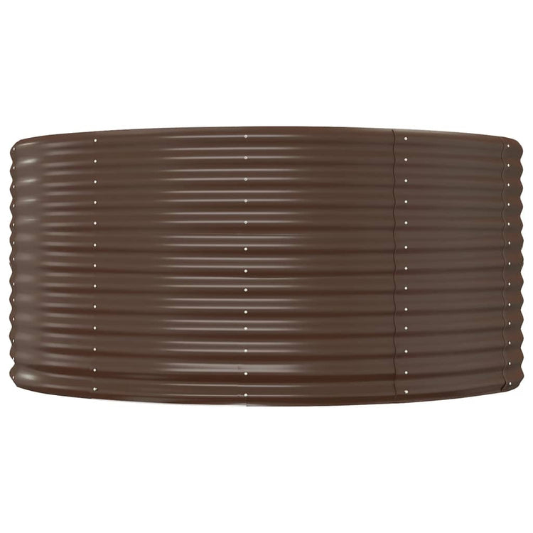 Vidaxx erhöhte Gartenbox braun 140x140x68 cm verzinkter Stahl